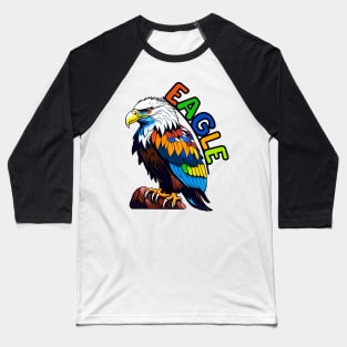 Animal Alphabet - E for Eagle Baseball T-Shirt